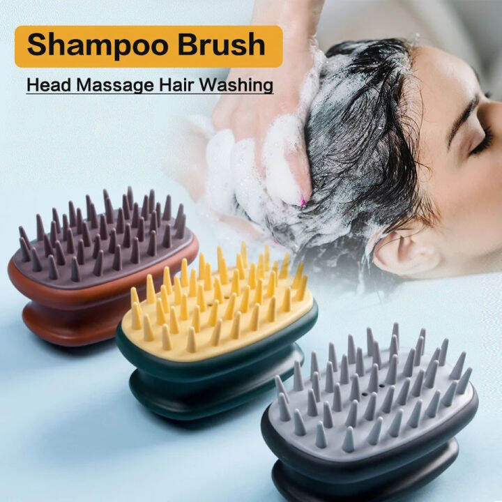Scalp Health Massage Shampoo Brush Silicone Adult Cleaning Bath Shampoo