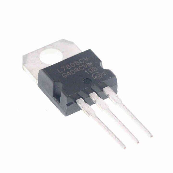 5PCS L7808CV LM7808 MC7808 TO-220 Voltage Regulator IC | Lazada PH