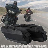 ฐานวางสัมภาระถุงอานรถจักรยานยนต์ไลเนอร์ Saddlebag สำหรับ Harley Touring Road King Electra ร่อนไปตามท้องถนนอัลตร้าทัวร์ FLHX 93-20