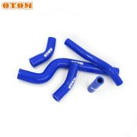 OTOM Motorcycle Silicone Radiator Hose Kit High Temperature Resistance For Yamaha YZ250 05-20 YZ250X WR250F YZ450F 14-17 BLUE