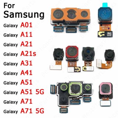 กล้องหลังของแท้สำหรับ Galaxy A01 A11 A21 A21s A31 A41 A51 A71 5G อะไหล่สำหรับซ่อมกล้องมองหลังโมดูล