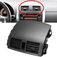 1 Pcs Center Dashboard A/C Outlet Air Vent Panel for Toyota Corolla Altis 2007-2013 255670-02160 55663-02060 Silver Grey