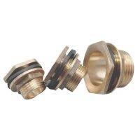 Copper Water Tank Connector 1/2 3/4 1 Male Brass Pipe Single Loose Key Swivel Fittings Nut Jointer Bulkhead Fitting