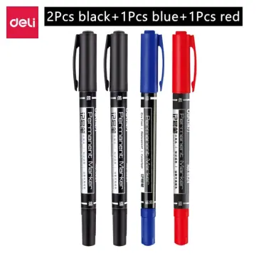 3/6Pcs/Set Permanent Marker Pen Fine Point Waterproof Ink Thin Nib