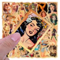 Sex girl vintage Sticker WAIFU MOVIE USA SEXY japan ความงามเซ็กซี่ สติกเกอร์กันน้ำรูปแบบที่แตกต่างกัน 50ชิ้น Camping