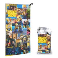 【ในสต็อก】 Minion 40*80ซม. ผ้าขนหนูแห้งเร็วแฟชั่นผ้าขนหนูพิมพ์ลาย Unisex Superfine Fiber Towel