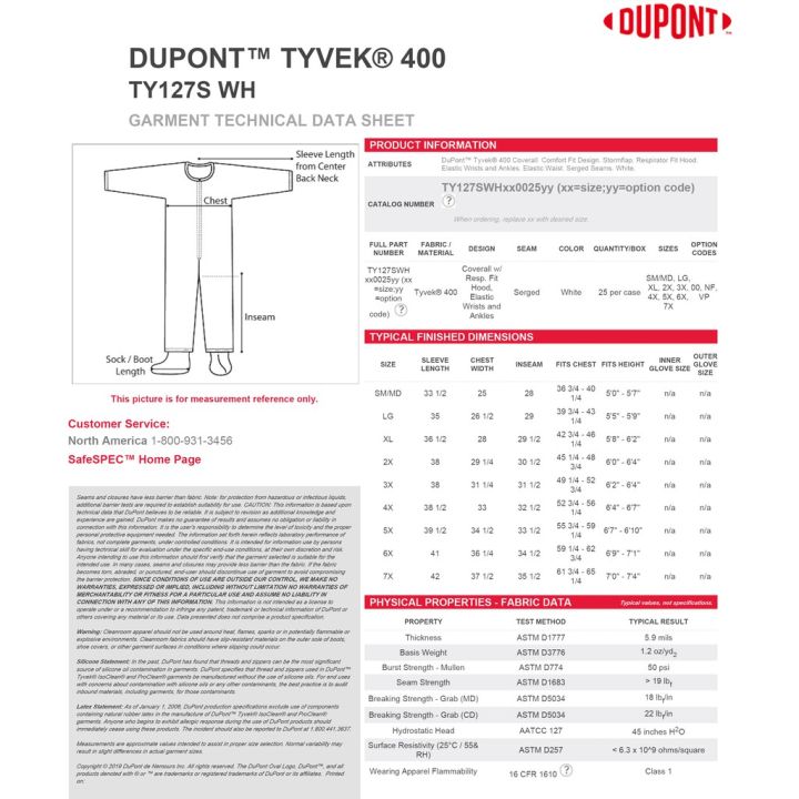 dupont-รุ่น-tyvek-400-cat-iii-ชุดกันสาร-type-5-6-size-l-xl