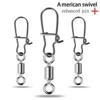 30Pcs Eight-shaped ring connector American swivel enhanced pin Swivels Tackle for Hook Fishing Pike Fishing accessories Accessories