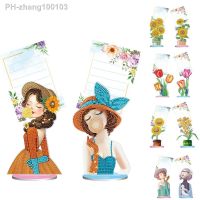 2Pcs DIY Diamond Painting memo clip stand Paper Message Card Wedding Party Photo Stand Holder Desk Decorative Gadget Stationery