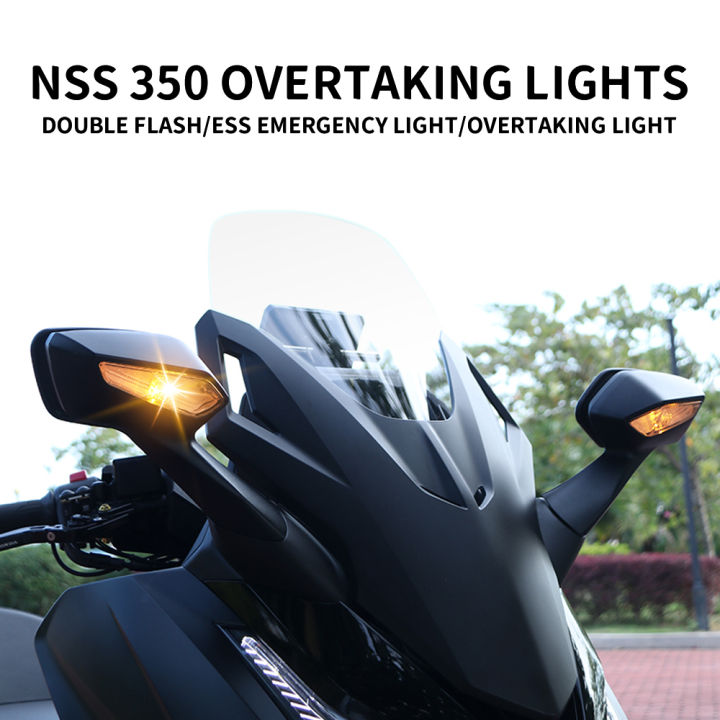 รถจักรยานยนต์คู่แฟลชแซงสวิตช์ไฟเตือนอันตรายพิเศษแสง-lossless-ลากสายสำหรับฮอนด้า-forza-350-nss350