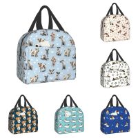 ✻ Jack Russell Terrier Dog Lunch Bag Cooler Warm Insulated Bento Box for Women Children School Outdoor Travel Portable Lunch Boxes