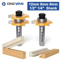 iho❄✻▲  2 47mm(1-7/8 ) Tongue and Groove Router Bits Set 8mm Shank T-Slot Joint Assembly Milling Cutter for Wood Woodworking