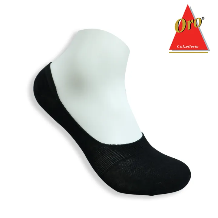 ORO Men Seamless Foot Cover Socks Heel Gel 3MWU (3 Pairs) Lazada PH