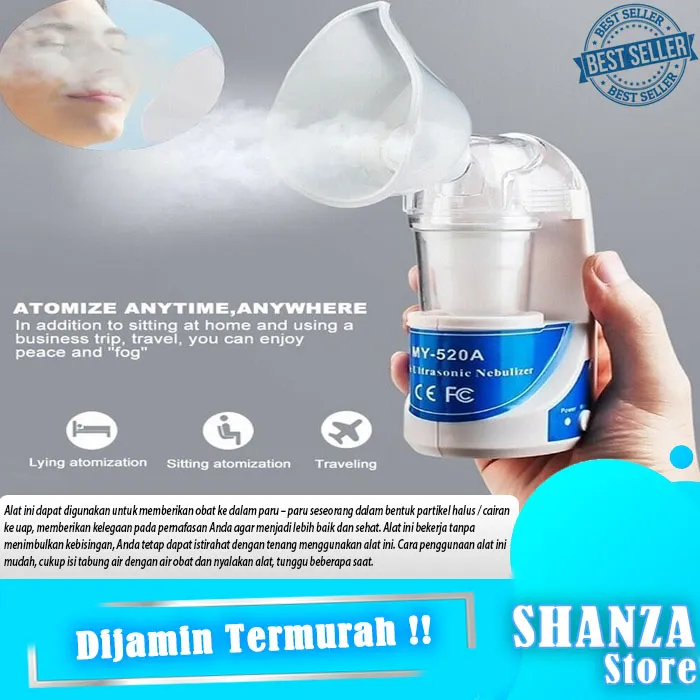 Bisa Cod Nebulizer Alat Uap Sesak Nafas Bantu Terapi Pernafasan Asma