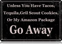 ถ้าคุณไม่มีป้ายดีบุกทาโก้เตกีล่าโลหะกลับไปป้ายดีบุกวินเทจตลก12X8นิ้วโปสเตอร์เหล็กตกแต่งศิลปะบนผนังสำหรับบ้านชนบทบ้านไร่บาร์คาเฟ่ผับโรงรถของขวัญมนุษย์ถ้ำ