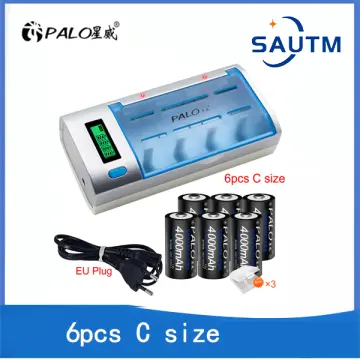 Rechargeable usb Battery 1.5V 4 x AA AAA LR14 LR20, C & D Size Lithium  Batteries