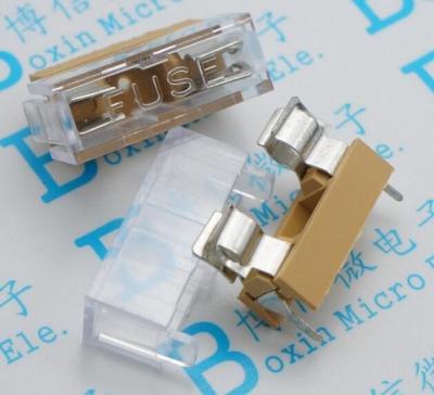 10pcs 5x20mm glass fuse transparent holder with transparent cover fuse blocks 5X20mm insurance header Free shipping