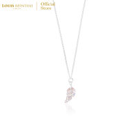 Louis Montini (Jewelry) Sterling Silver 925 Necklace สร้อยคอเงินแท้ 92.5% สร้อยคอผู้หญิง รูปใบไม้ LJNC02