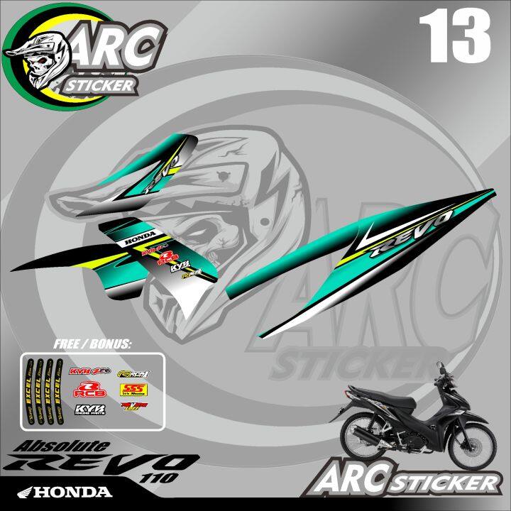 Striping Sticker Motor Honda Revo Absolute - Stiker Lis Variasi Revo ...