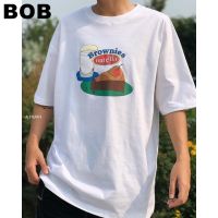 BoB-เสื้อยืด Freesize ลาย Brownies Nutella (นูเทล่า)unisex SMLXL2XL3XL polo