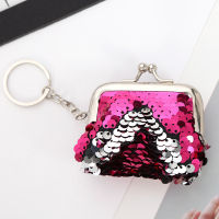 New Women Shiny Sequins Coin Purse Cute Portable Wallet Lady Retro Vintage Small Wallet Hasp Purse Kawaii Bag Clutch Bag Case