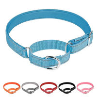 Martingale Reflective Nylon Dog Collar Adjustable Soft Breathable Neoprene Padded Collars For Small Medium Large Dogs Training