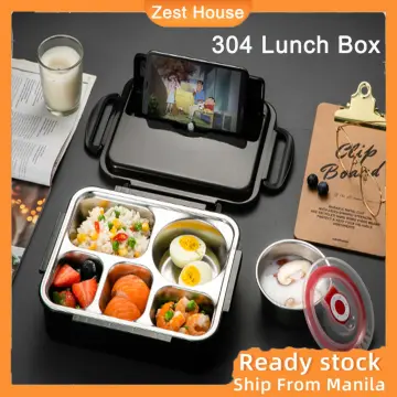 304 Stainless Steel Insulated Lunch Box Leak-proof Food Storage Container,  Adult Bento Box, Men, Wom