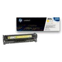 ตลับหมึกแท้ LaserJet HP 304A สีเหลือง (HPCC532A Yellow)