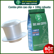 COMBO dùng thử Phin cao cấp + 100g Cà phê rang xay nguyên chất 100%