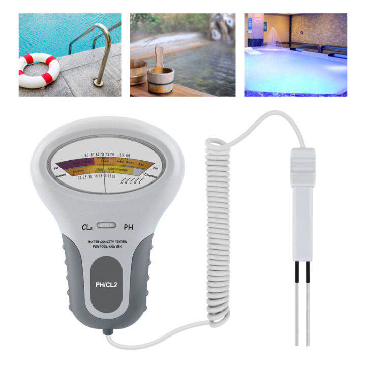 Chlorine Tester PH Chlorine Meter Water Quality Testing Device PC-102 ...