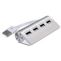 [HOT HAIXWLXKWW 589] 1ชิ้นความเร็วสูง USB HUB 4พอร์ต2.0อลูมิเนียม Splitter สำหรับแล็ปท็อปแท็บเล็ต