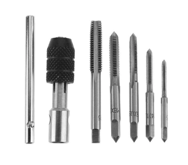 6pcs Ttype Machine Metal Hand Screw Thread Tap Wrench M6/M7/M8/M10/M12