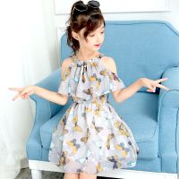 Girl Dresses Summer 2023 Childrens Clothing Kids Flower Dress Chiffon Princess Dresses for Age 5 6 7 8 9 10 11 12 Years Teenage