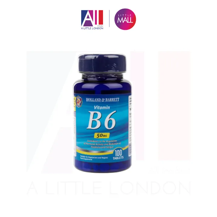 100 Viên Uống Giảm Mệt Mỏi Holland & Barrett Vitamin B6 50mg (Bill Anh ...