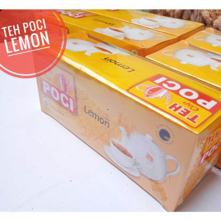 Teh Poci Lemon Celup 1 Box 25 Kantong | Lazada Indonesia