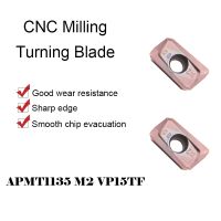 10ชิ้น M2 Apmt1135 Vp15tf เครื่องมือคาร์ไบด์ Cnc เครื่องตัดมิลลิ่งแทรก Apmt 1135เครื่องกลึงใบมีดเครื่องกลึงโลหะเครื่องตัด