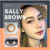 ⚡️ มีค่าสายตา ⚡️ลายดังTiktok คอนแทคเลนส์ Montra Lens มนตรา Sally Gray Brown แถมตลับ แบบบิ๊กอายตาโต สายตาปกติ และ ค่าสายตาสั้น 0.00-10.00 แถมตลับส่งฟรี !!