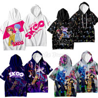 SK8 Miya hoodies คอสเพลย์เครื่องแต่งกายอะนิเมะ Infinity SK Eight Riki เครื่องแต่งกาย Langa hasegawa เสื้อกั๊กกางเกง hooded sweatshirts unisex