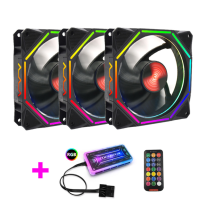 พัดลม RGB Coolmoon Colorful+รีโมทคอนโทล Chassis