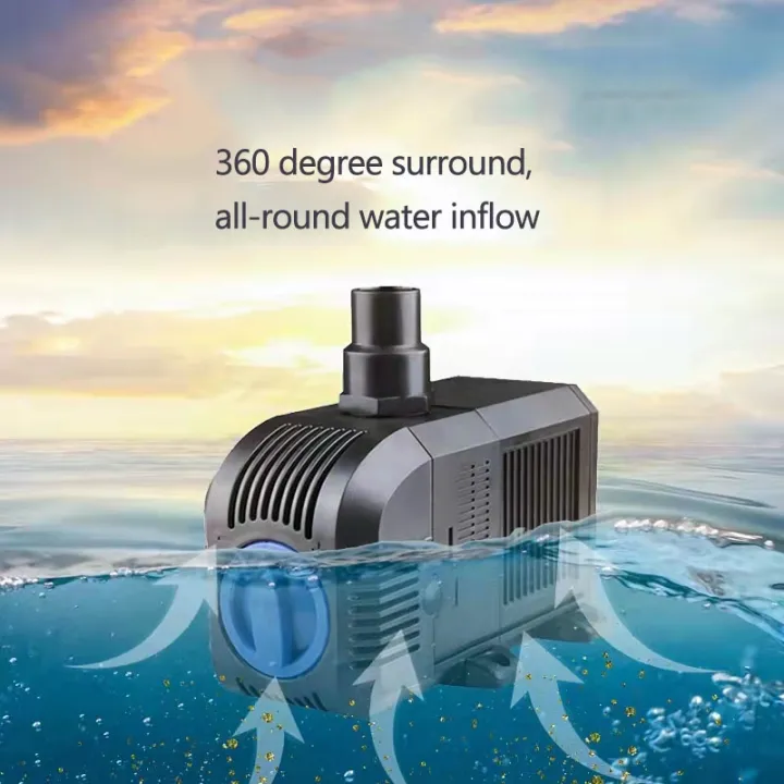 SunSun HJ-1503 Pompa Per Acquario E Fontana – 1500 L/h, 35W, Regolabile E A Basso Consumo – Ideale Per Filtraggio E Giochi D'acqua