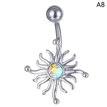 Women's Piercing Belly Button Ring Trend Goth Long Pendant Fashion Woman  Jewelry Accessories Women Sexy Punk