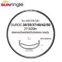 Sunringle Duลอก27.5/29in MTB ขอบสูญญากาศด้านนอกกว้าง DU30/35/37/40/42/50มม. ขอบจักรยานเสือภูเขาสำหรับ XC/TRAIL/AM/FR/DH 28/32รูแขนยาววาล์วฝรั่งเศสเชื่อม/