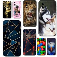 Case For Xiaomi POCO F5 Pro 5G k60 K60PRO Silicon Phone Back Cover Black Tpu Case Cat Tiger