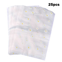 25pcs Bags Handle Bag Packaging Retail For Treats Small Party Gifts Orangizer Cake Wrapping Merchandise Plastic Die