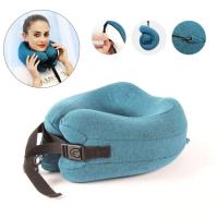 Memory Foam Travel Neck Pillow Head Chin Support Cushion for Sleeping on Airplane Car Office Pillows Travel Headrest Cushion Travel pillows