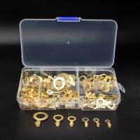 150pcs/set Round Terminal Block DJ431 O-type Lugs Terminals Cold-Pressed Connector Copper Tab Wiring Nose Combination Set