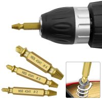 Gold 6 Pack Screw Extractor Drill Bit Extraction Kit Broken Speed Bolt Extractor Bolt Remover Tool with Box Drill Bit Set