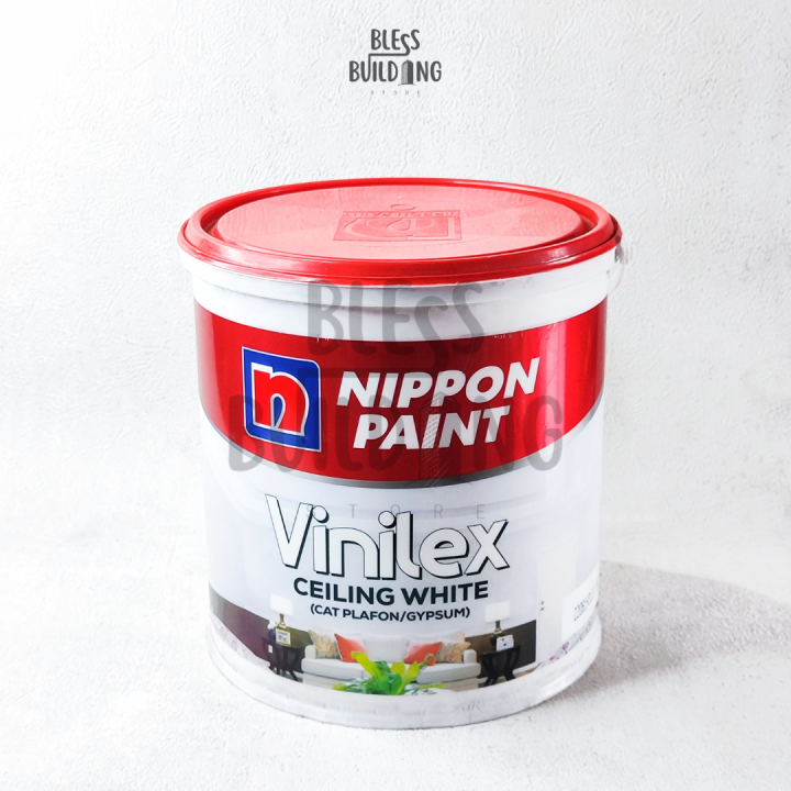 Vinilex Ceiling White Cat Plafon Gypsum Gipsum Grc Triplek Tembok Dinding Putih Galon 5 Kg 5kg 2112