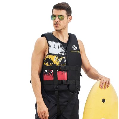 2023 Neoprene Lifejacket Adult Fashion Printed Buoyant Vest Water Sports Swimming Fishing Surfing Jacket Professional Lifejacket  Life Jackets