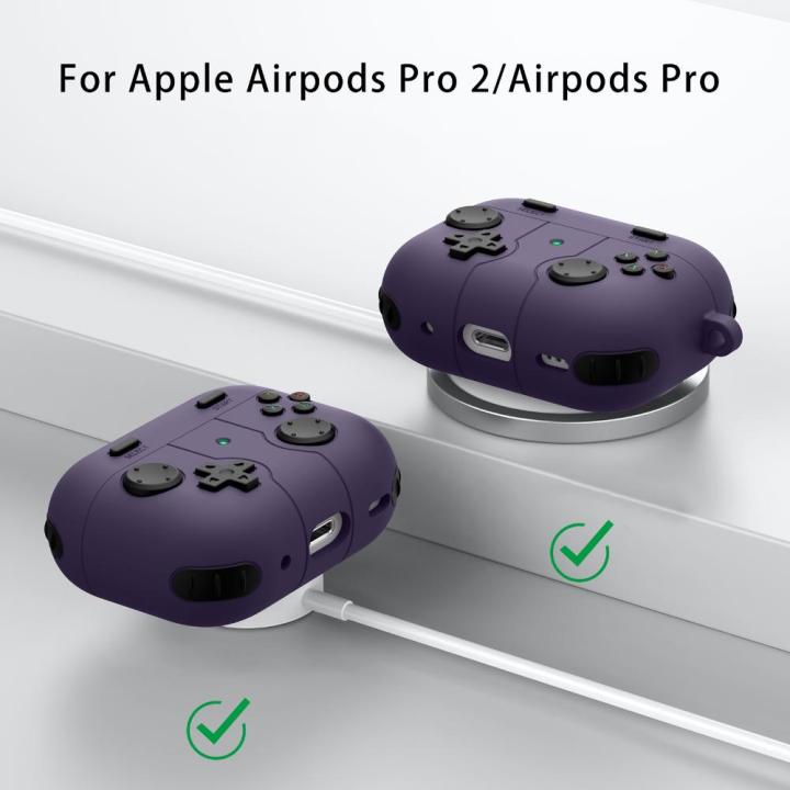 สินค้าออกใหม่-ที่ยึดหูฟังซิลิโคนป้องกันเคสป้องกันแบบมีตะขออุปกรณ์เสริมสำหรับเปลี่ยนใน-apple-airpods-pro-2-pro